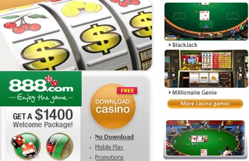 888 Casino 1400 Bonus Slots