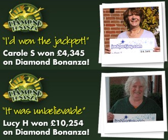 Diamond Bonanza winners Carole S Lucy H