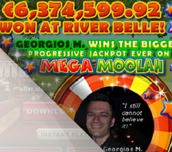 Georgios M Hits Mega Moolah jackpot