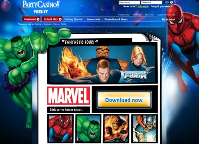 Marvel Slots Partycasino