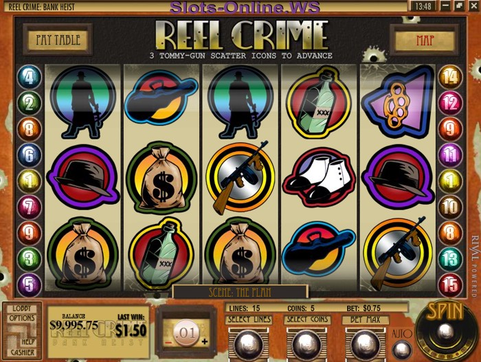 Reel Crime Bank Heist Slot Machine