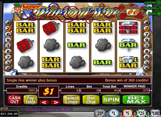 Super Diamond Mine Slot Machine