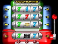 machine with 9 reels and 4 pay lines from slotland casino choose coins